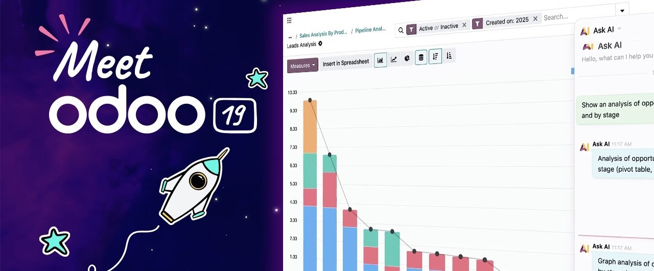 Read more about the article Odoo 19 – Ein großer Schritt in Richtung KI und Automatisierung